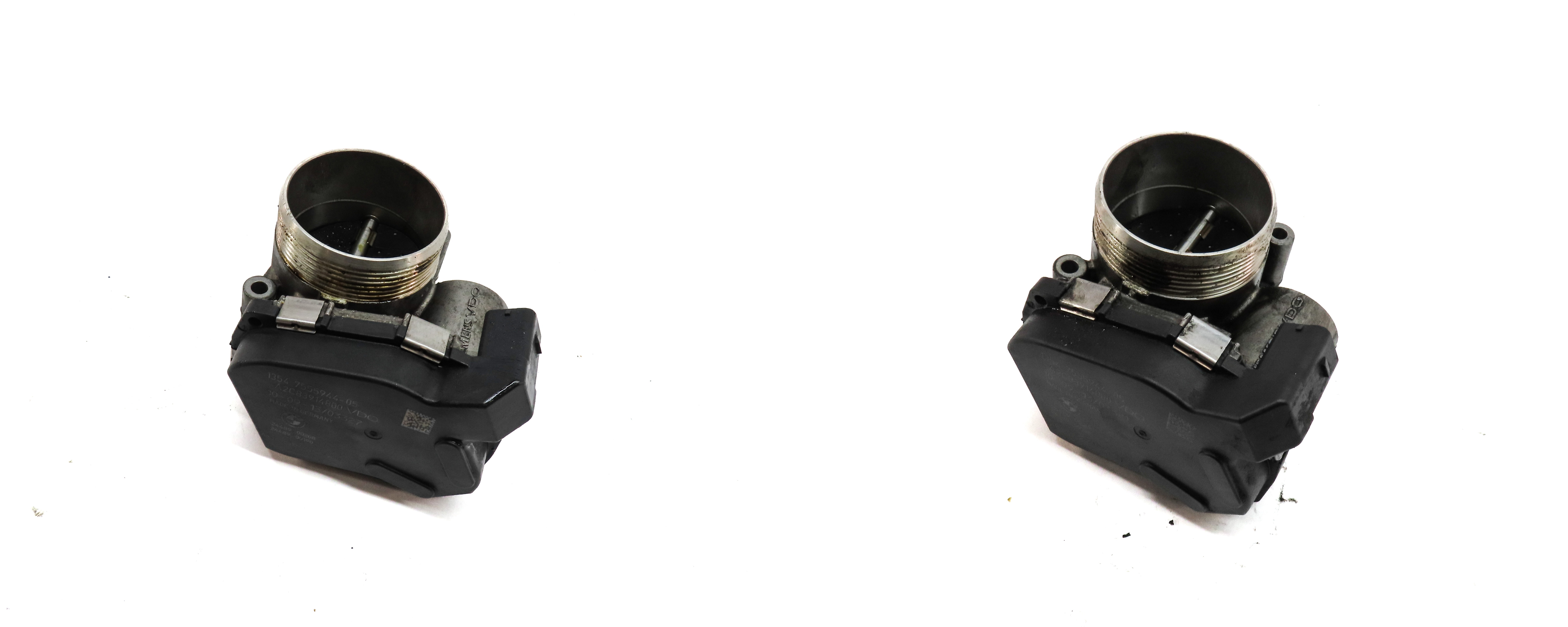 08-18 BMW 550i 650i 750i B6 B7 M5 M6 X5 X6 4.4L TWIN TURBO THROTTLE BODY SET-2 — exact item pictured